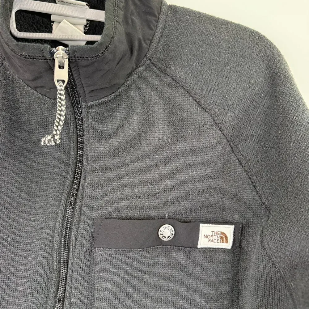 The North Face Men's Grey Gordon Lyons 1/4 Zip Pull Over Sweater Size Medium